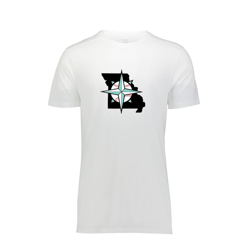 [FTSCUBWH-AS-LOGO3] Decker Men's Tri-Blend T-Shirt - Short Sleeve (Adult S, White, Logo 3)