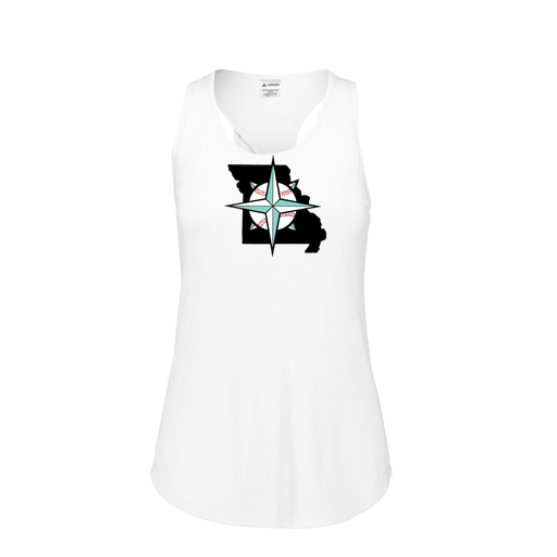 [FT0TUBWH-FAS-LOGO3] Ladies Tri Blend Tank Top (Female Adult S, White, Logo 3)