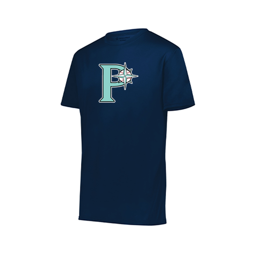 [222819.065.XXS-LOGO1] Youth Movement Dri Fit Shirt (Youth XXS, Navy, Logo 1)