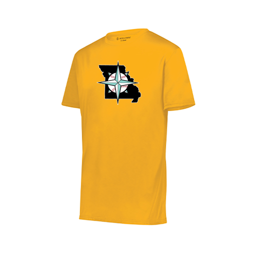 [222819.025.XXS-LOGO3] Youth Movement Dri Fit Shirt (Youth XXS, Athletic Gold, Logo 3)