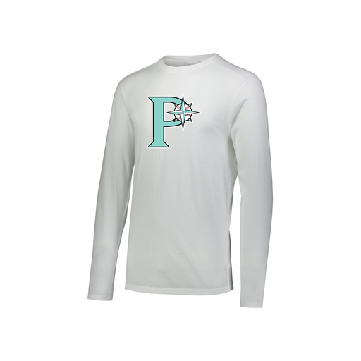 [FTLCUBWH-YS-LOGO1] Decker Youth Tri-Blend T-Shirt - Long Sleeve (Youth S, White, Logo 1)