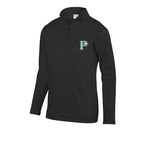 [5508.080.S-LOGO1] Decker Youth FlexFleece 1/4 Zip (Youth S, Black, Logo 1)