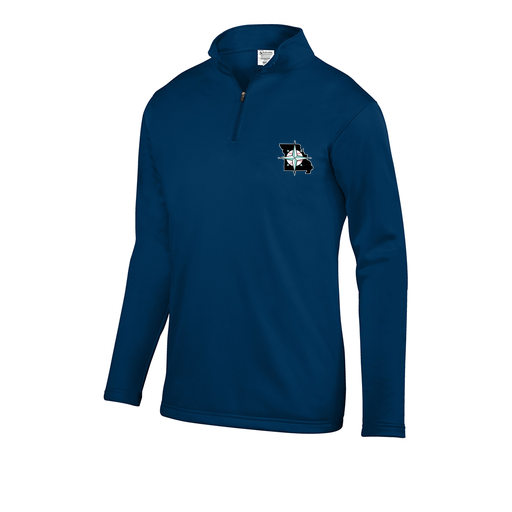 [5508.065.S-LOGO3] Decker Youth FlexFleece 1/4 Zip (Youth S, Navy, Logo 3)